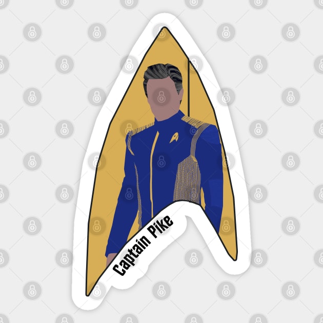 Captain Pike Sticker by Sutilmente